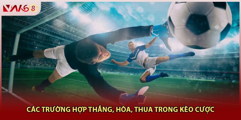 Các trường hợp thắng, hòa, thua trong kèo cược